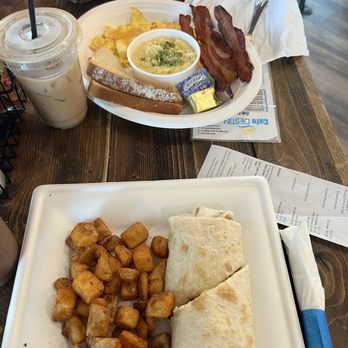 Cafe Destin - Breakfast burrito, breakfast platter and white mocha and regular mocha. - Cafes Near Me - Destin, Florida Cafe Destin - Breakfast burrito, breakfast platter and white mocha and regular mocha. - Cafes Near Me - Destin, Florida