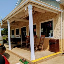Gordon’s Gas n’ Grill - Rocking chairs and outside dining as an option