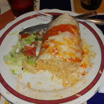 El Potro Mexican Grill - Chicken Burrito.  YUM! - Mexican Near Me - Lowell, Massachusetts