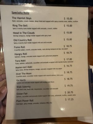 Menu photo 6 Ocean Code Handroll Bar Carle Place, NY