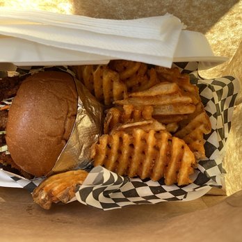 Chubby's Chickn - The infamously crispy and delectable waffle cut fries - Food Trucks Near Me - San Jose, California