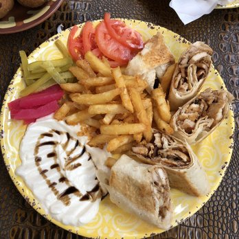 Damaskino - Omg- the Chicken Shawarma Platter - Mediterranean Near Me - Jacksonville, Florida
