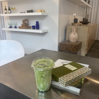 Jin Jin Matcha - Lavander matcha on the small coffee table. - Tea Rooms Near Me - Tacoma, Washington Jin Jin Matcha - Lavander matcha on the small coffee table. - Tea Rooms Near Me - Tacoma, Washington