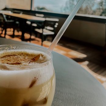 Nehemiah Coffee Co - Iced Golden hour latte - Coffee & Tea Near Me - Arlington, Texas Nehemiah Coffee Co - Iced Golden hour latte - Coffee & Tea Near Me - Arlington, Texas