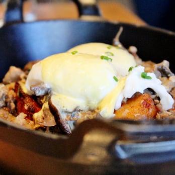 Earls Kitchen + Bar - Off the brunch menu - sausage and eggs benedict - New American Near Me - Somerville, Massachusetts