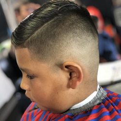 The Chopshop Mobile Barbershop - Kids Mid Fade Comb Over