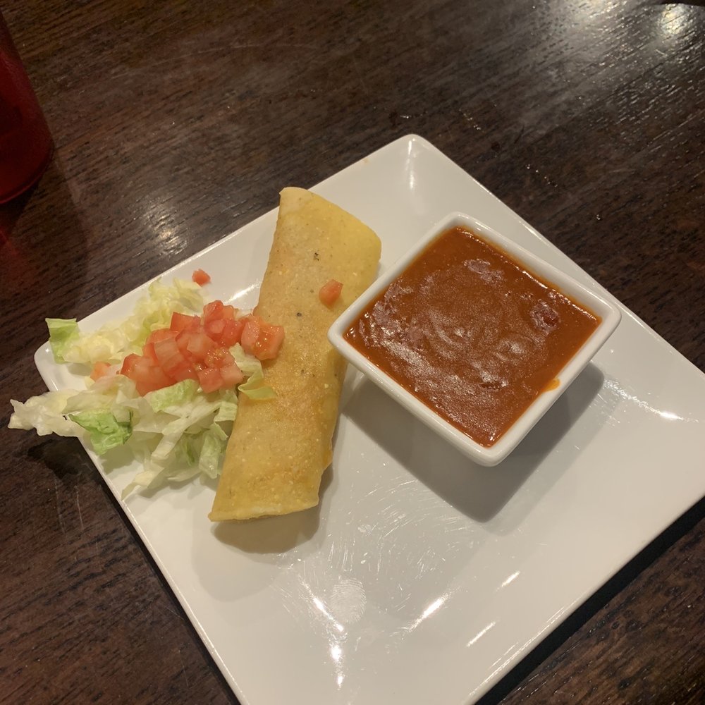 Enchilada with red sauce Enchilada with red sauce