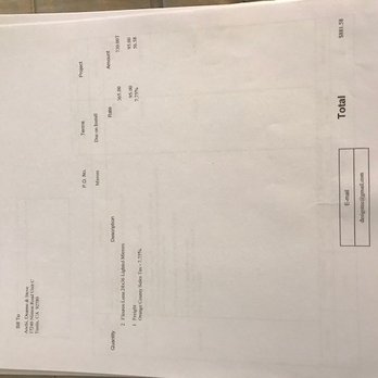 Towne & Country Design Group - Here is the invoice for the mirrors which later she charged me 1400.00 for (huge price change!!!) - Interior Design Near Me - Anaheim, California Towne & Country Design Group - Here is the invoice for the mirrors which later she charged me 1400.00 for (huge price change!!!) - Interior Design Near Me - Anaheim, California