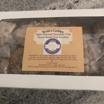 Roxie's Cookies - Vegan Oatmeal Chocolate Chip Peanut Butter Cup Cookies - Bakeries Near Me - Jonesboro, Georgia Roxie's Cookies - Vegan Oatmeal Chocolate Chip Peanut Butter Cup Cookies - Bakeries Near Me - Jonesboro, Georgia