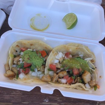 Tacos Los Hermanos - Two chicken - Mexican Near Me - Lone Pine, California