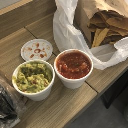 Chips, salsa, guacamole Chips, salsa, guacamole