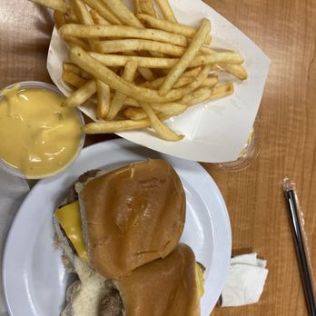 Hinkle's Sandwich Shop - Even dipped my fries in my strawberry shortcake milkshake - Burgers Near Me - Madison, Indiana