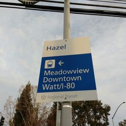 SACRT Light Rail - Hazel Station