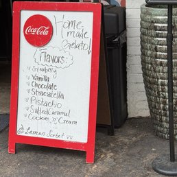 Homemade Gelato flavors