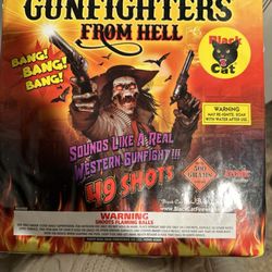 Pyro City Fireworks  - Gunfighter From Hell (500g Cake)