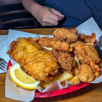 Camelot Fish & Chips - fish, shrimp, oysters and scallops (the Camelot) $30 - Seafood Near Me - Pacifica, California