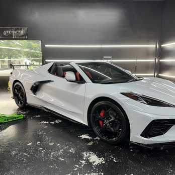 Ceramic Guyz - 2022 Corvette C8 with Feynlab Self Heal wheels off pkg. Interior protection is included in this package as well - Auto Detailing Near Me - Kennesaw, Georgia