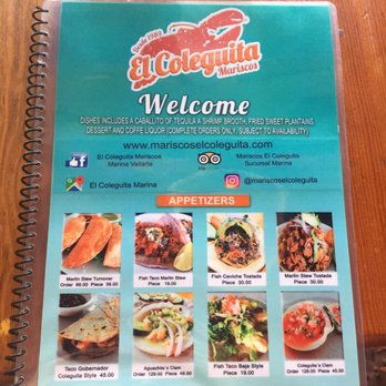 El Coleguita Marina - Menu cover and appetizers - Mexican Near Me - Puerto Vallarta, JAL El Coleguita Marina - Menu cover and appetizers - Mexican Near Me - Puerto Vallarta, JAL