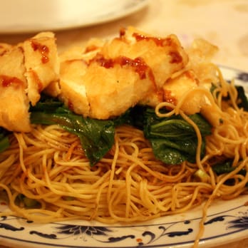 A Single Pebble - Hong Kong Style Lo Mein with Crispy Tofu. - Chinese Near Me - Burlington, Vermont