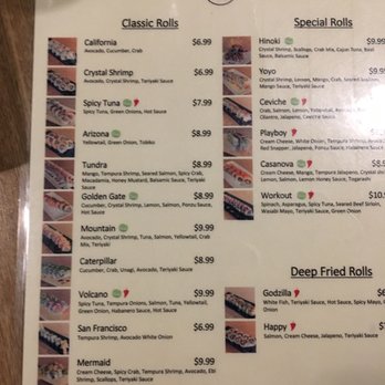 Hinoki Sushi - Love the pics with the rolls. - Sushi Bars Near Me - Reno, Nevada Hinoki Sushi - Love the pics with the rolls. - Sushi Bars Near Me - Reno, Nevada