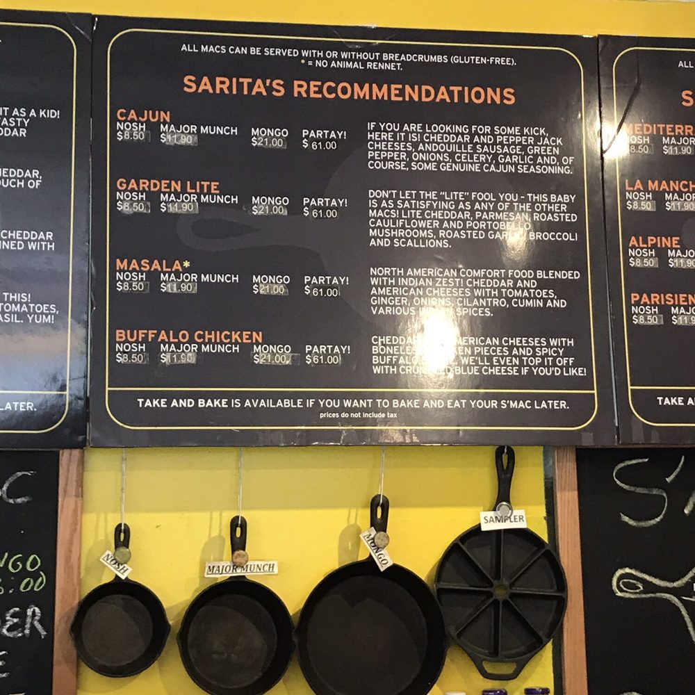 S'MAC - menu - American Near Me - New York, New York