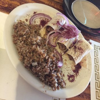 Village Cafe - Lamb lulya kebab and buckwheat - Cafes Near Me - Brooklyn, New York