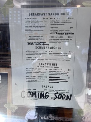 Menu photo 4 Rosen’s Bagels Austin, TX