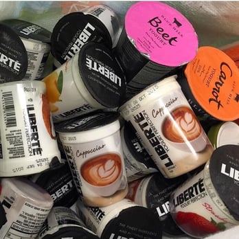 Organic Basic Food - Bag full of yogurt #happybelly #probioticsismyjamjam - Grocery Near Me - Hoboken, New Jersey