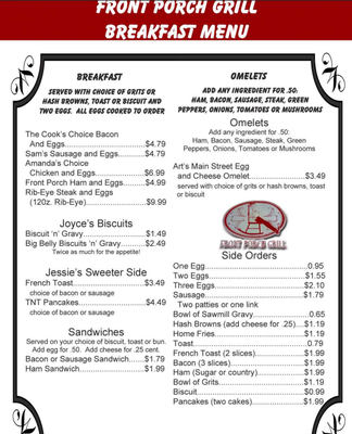 Menu photo 2 Front Porch Grill Millbrook, AL Menu photo 2 Front Porch Grill Millbrook, AL
