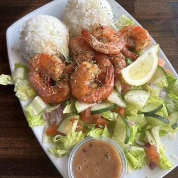 TEX 808 BBQ & Brews - Garlic Shrimp Plate - Barbeque Near Me - Honolulu, Hawaii