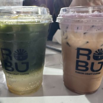 Robu Coffee - Yuzu matcha fizz and coconut ube latte - Coffee & Tea Near Me - Mountain View, California