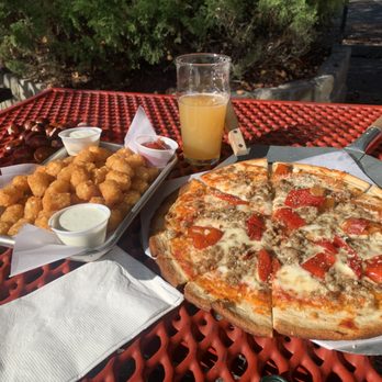 E9 Firehouse  - Garlic Tots & The Haven pizza (gf) - Breweries Near Me - Tacoma, Washington