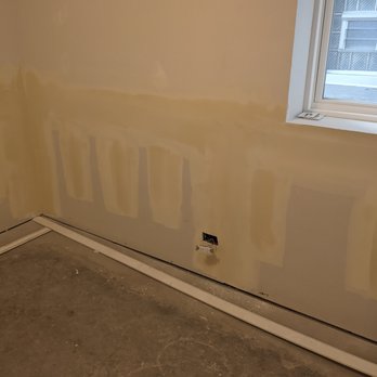 U.S. Waterproofing - Bedroom wall. Days 4 & 5. New drywall and mudding. - Waterproofing Near Me - Schaumburg, Illinois U.S. Waterproofing - Bedroom wall. Days 4 & 5. New drywall and mudding. - Waterproofing Near Me - Schaumburg, Illinois