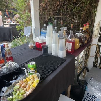 Mobile Bar Tech - Bar set up for the LUNAS! - Bartenders Near Me Mobile Bar Tech - Bar set up for the LUNAS! - Bartenders Near Me