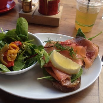 Brother Hubbard - Open Faced Salmon Sandwich - Middle Eastern Near Me - Dublin, D Brother Hubbard - Open Faced Salmon Sandwich - Middle Eastern Near Me - Dublin, D