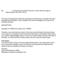 Office of the Labor Commissioner - Retaliation