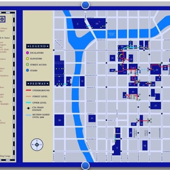 Chicago Pedway - Pedway Map 2 - Active Life Near Me - Chicago, Illinois