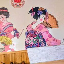 Meetu - Japanese Restaurant - Artwork inside of Meetu