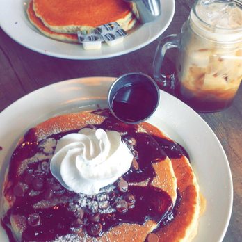 Cafe De Olla - Chocolate chip pancakes - American Near Me - Burbank, California Cafe De Olla - Chocolate chip pancakes - American Near Me - Burbank, California