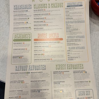 Anna's House - Grandville - Current menu 12/2025 - Breakfast & Brunch Near Me - Grandville, Michigan
