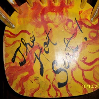 Ajax Cafe - All of the seats are painted different - I had The Hot Seat that night - Seafood Near Me - Port Hadlock, Washington Ajax Cafe - All of the seats are painted different - I had The Hot Seat that night - Seafood Near Me - Port Hadlock, Washington