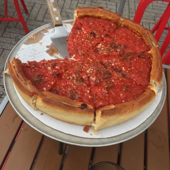 Giordano's - Pepperoni and bacon stuffed crust deep dish pizza - Pizza Near Me - Chicago, Illinois Giordano's - Pepperoni and bacon stuffed crust deep dish pizza - Pizza Near Me - Chicago, Illinois