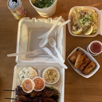 Ludi's Pacific Barbecue - Sinigang Soup with Salmon Belly SInigang Family Size, Pancit, Pork Inasal, Lumpia - Poke Near Me - Yuma, Arizona