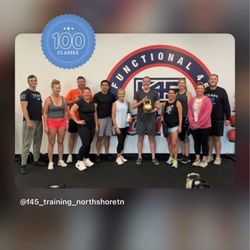 F45 Training - My 100th class.  Flew by.  Can't wait for the next 100