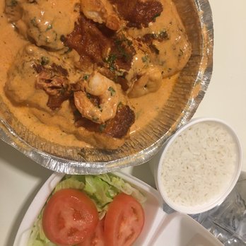 Oliveira's - Fried Fish with Shrimp sauce for 1 Salad and rice - Brazilian Near Me - Everett, Massachusetts
