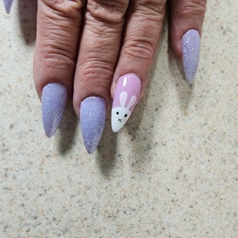 Simply Nail Bar -  Glendale - I went on Friday to my nails done by Candy is amazing. She told me about Gel X which im happy with this style. - Nail Salons Near Me - Glendale, California