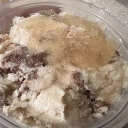 Ice cream partially melted Ice cream partially melted