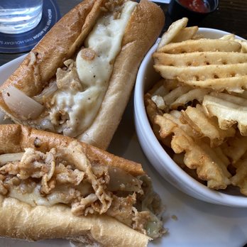 MilkBoy - Chicken Cheesesteak with side of Waffle Fries - Bars Near Me - Philadelphia, Pennsylvania MilkBoy - Chicken Cheesesteak with side of Waffle Fries - Bars Near Me - Philadelphia, Pennsylvania