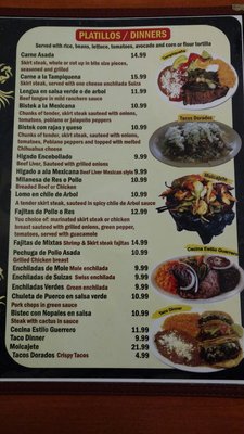 Menu photo 4 Los Faroles Chicago, IL