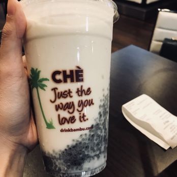 BAMBU - Durian smoothie with basil seeds - Bubble Tea Near Me - Tacoma, Washington
